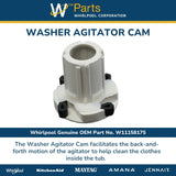 Whirlpool Agitators W11158175 replacement part