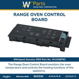 Whirlpool Circuit Boards and Touch Pads W11548762 replacement part