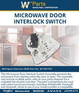 Whirlpool Switches W11551761 replacement part