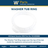 Whirlpool Drums and Tubs W11550886 replacement part