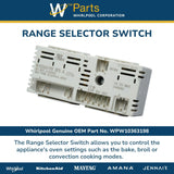 Whirlpool Switches WPW10363198 replacement part
