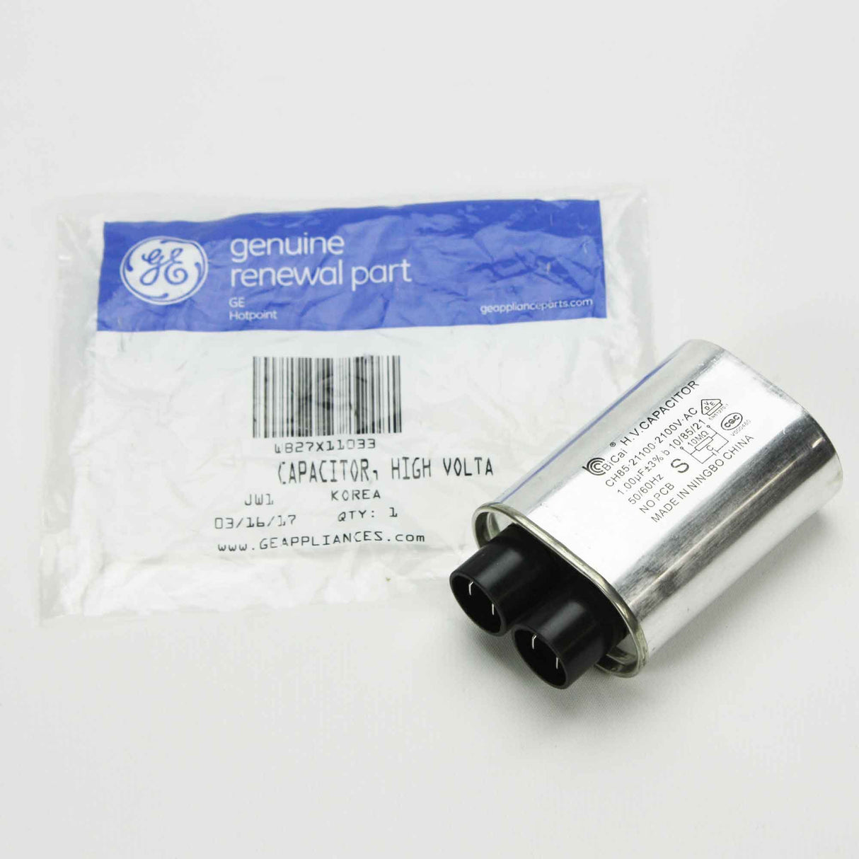 GE WB27X11033 Capacitor H.V