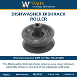 Whirlpool Wheels and Rollers W11545296 replacement part