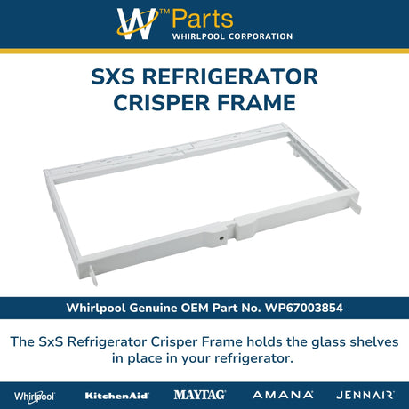 SxS Refrigerator Crisper Frame