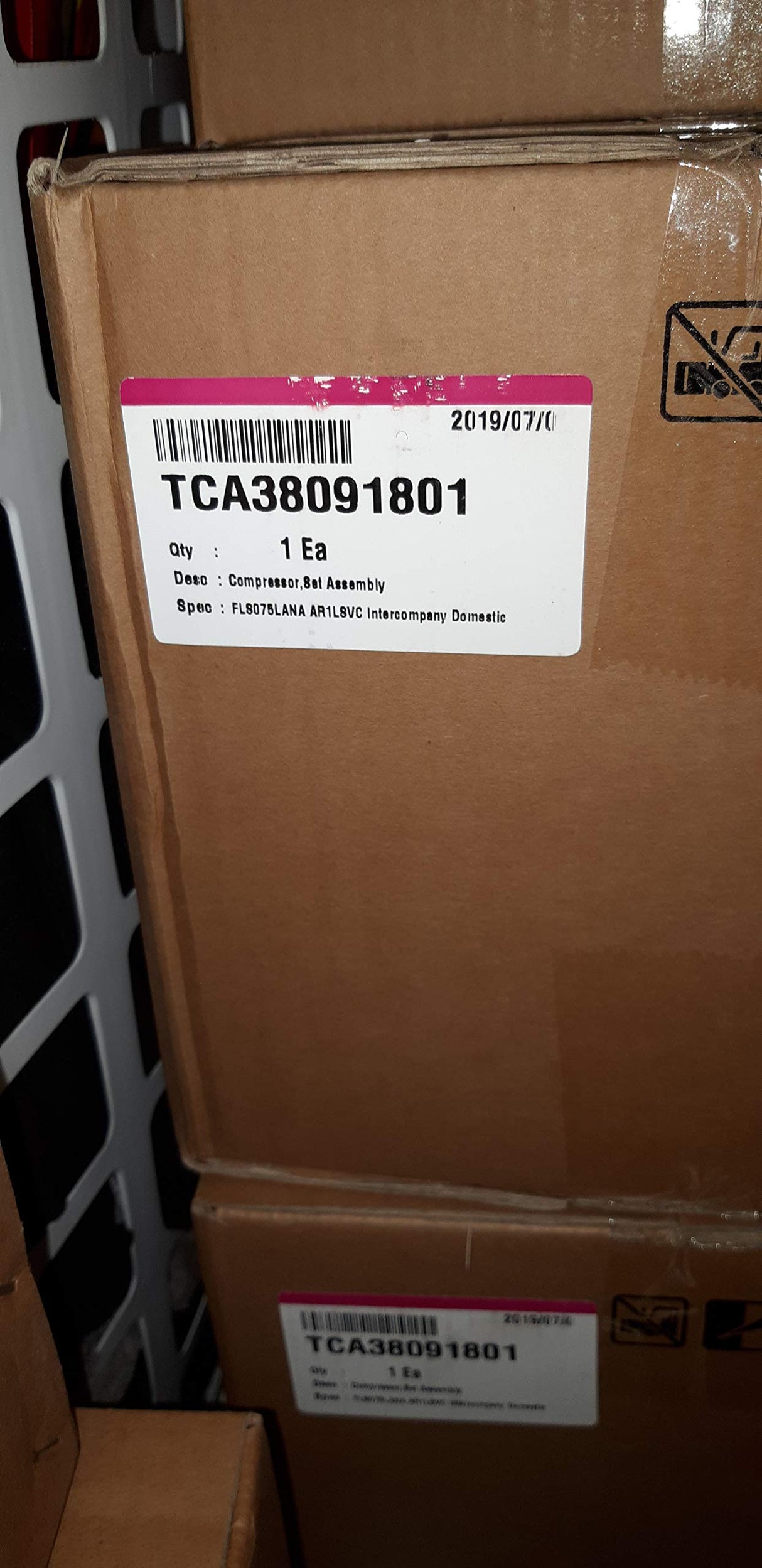 LG TCA38091801 Refrigerator Compressor Assembly
