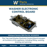 Whirlpool Timers W11519742 replacement part