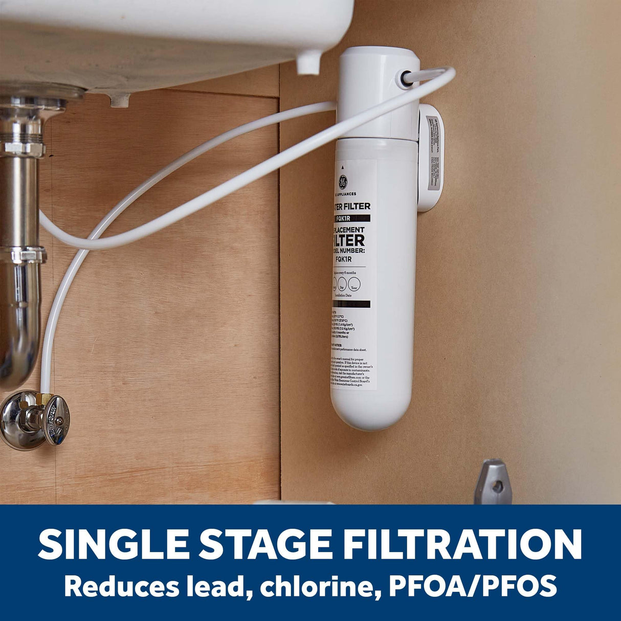 GE GXK140TNN Single Stage Under Sink Water Filtration System