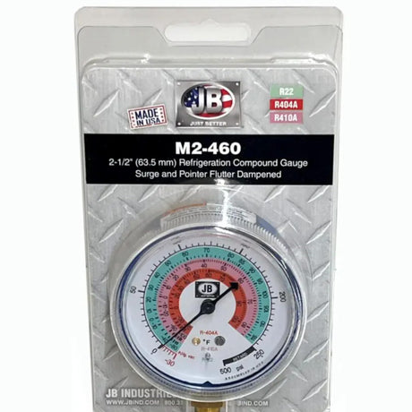 JB Industries M2-460 Standard Manifold Gauges, 2-1/2