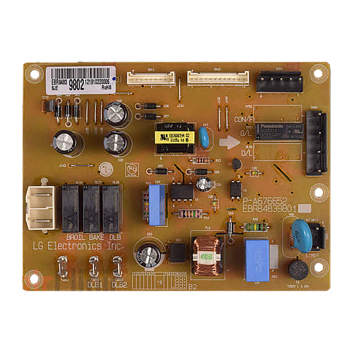 LG EBR84839802 Range Power Control Board