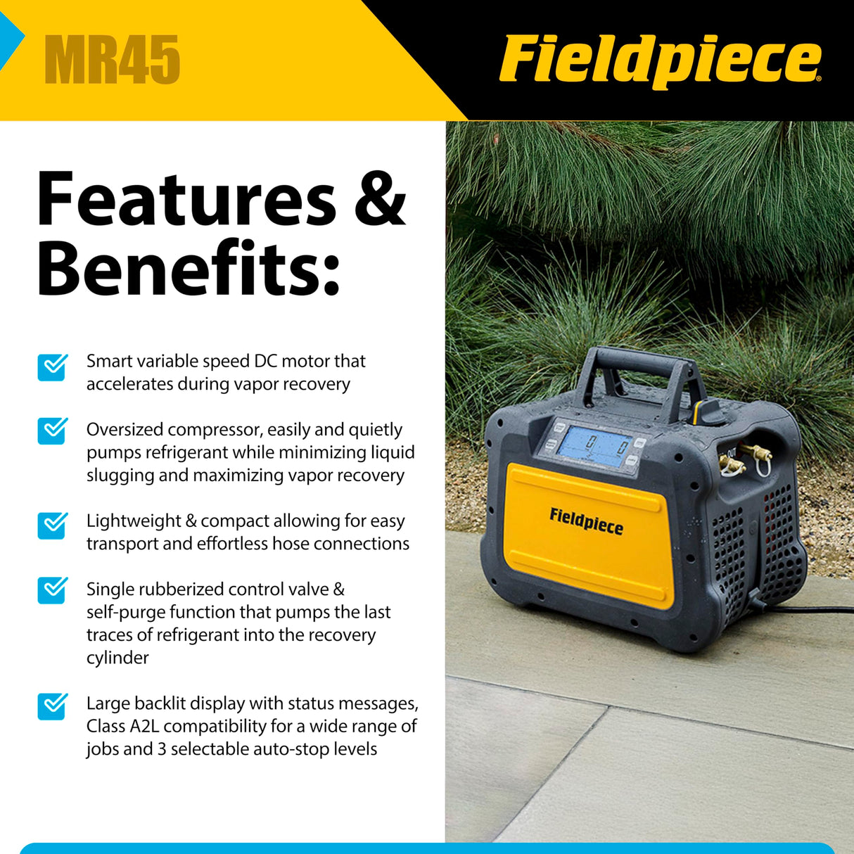 Fieldpiece MR45 Recovery Machine