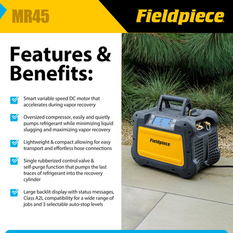 Fieldpiece MR45 Recovery Machine