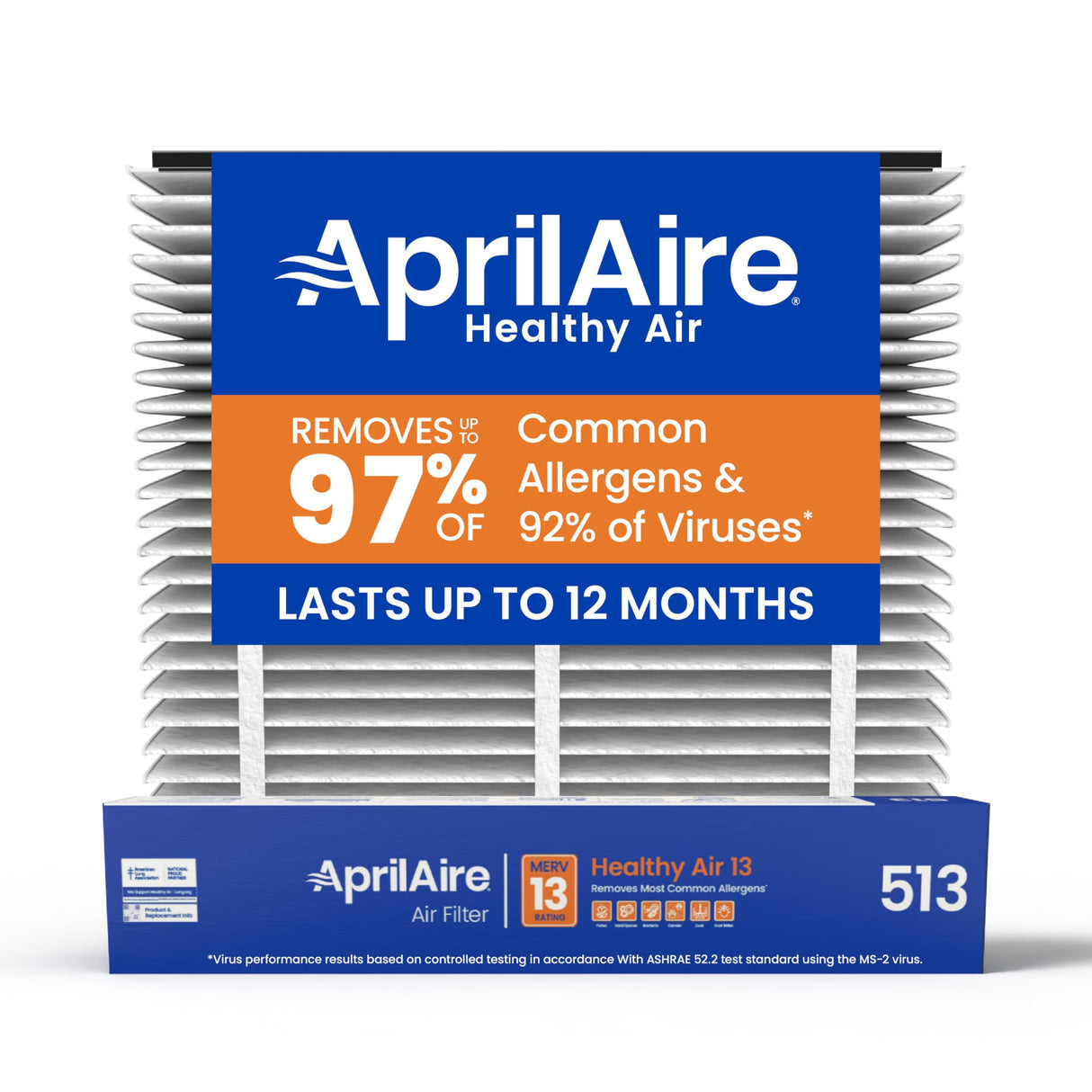 AprilAire 513 Replacement Filter for AprilAire Whole House Air Purifiers - MERV 13, Healthy Home Allergy, 31x28x4 Air Filter