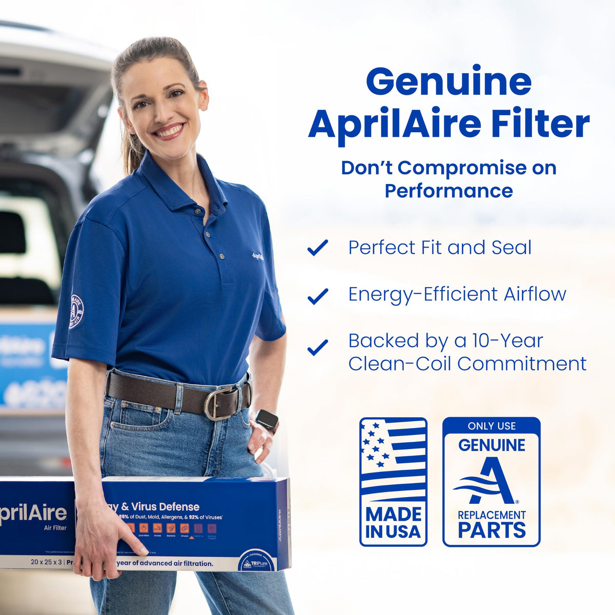 AprilAire UK213 (Replaces 213) MERV 13 TriPure Filter & Rails