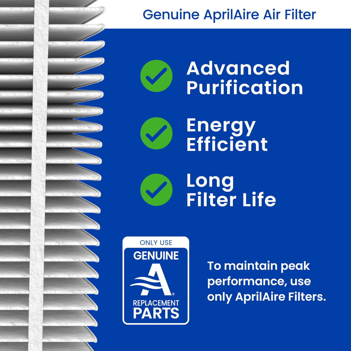 AprilAire 513 Replacement Filter for AprilAire Whole House Air Purifiers - MERV 13, Healthy Home Allergy, 31x28x4 Air Filter