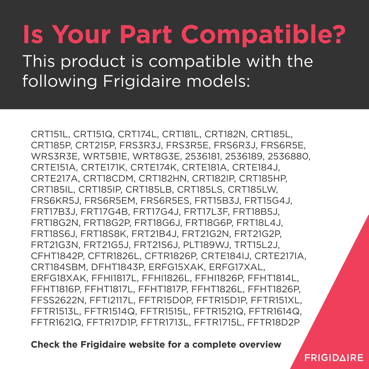 Frigidaire 240524102 Condenser Fan Blade for Refrigerators, Black