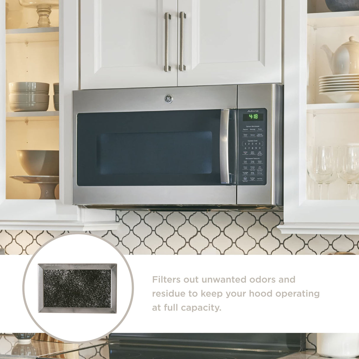 GE WB02X11124 Microwave Charcoal Filter