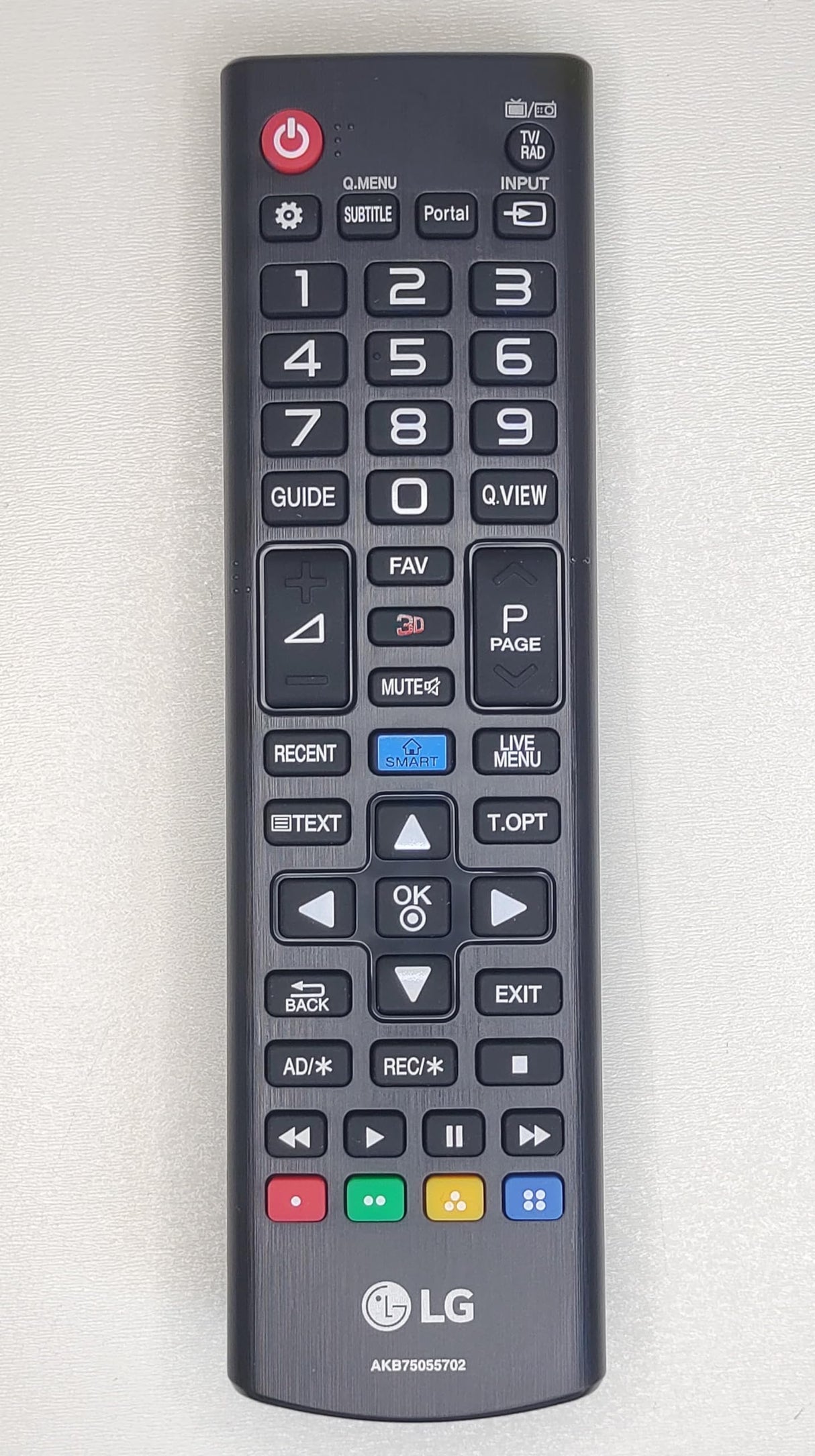 Lg AKB75055701 Television Remote Control Genuine Original Equipment Manufacturer (OEM) Part