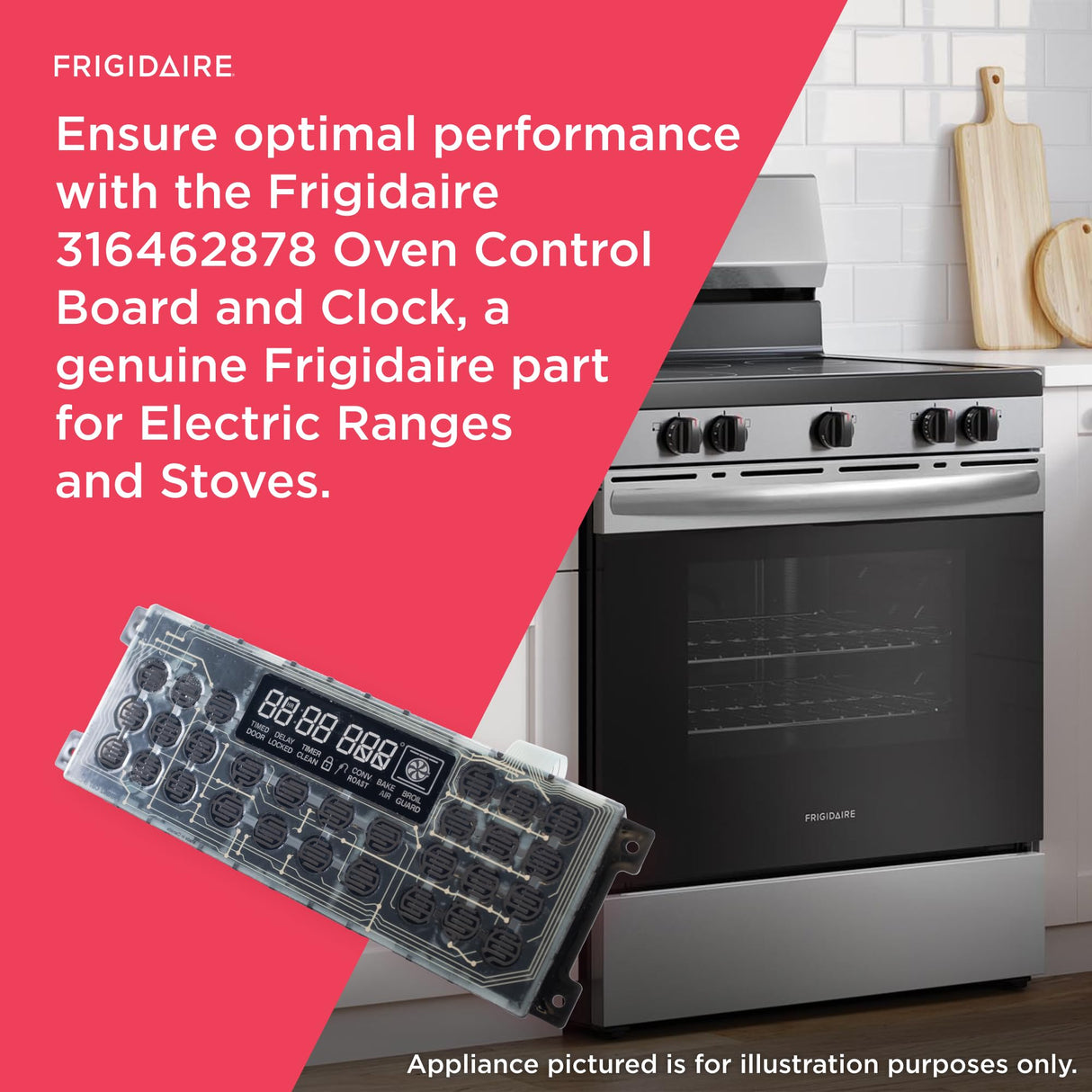 Frigidaire 316462878 Oven Control Board, 1", Black