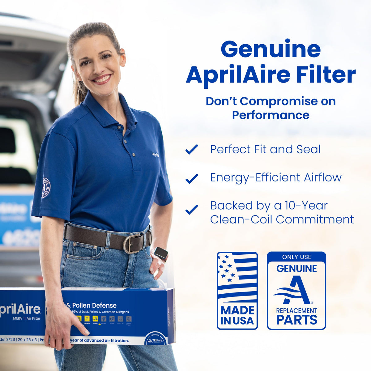 AprilAire UK211 (Replaces 210) MERV 11 TriPure Filter & Rails
