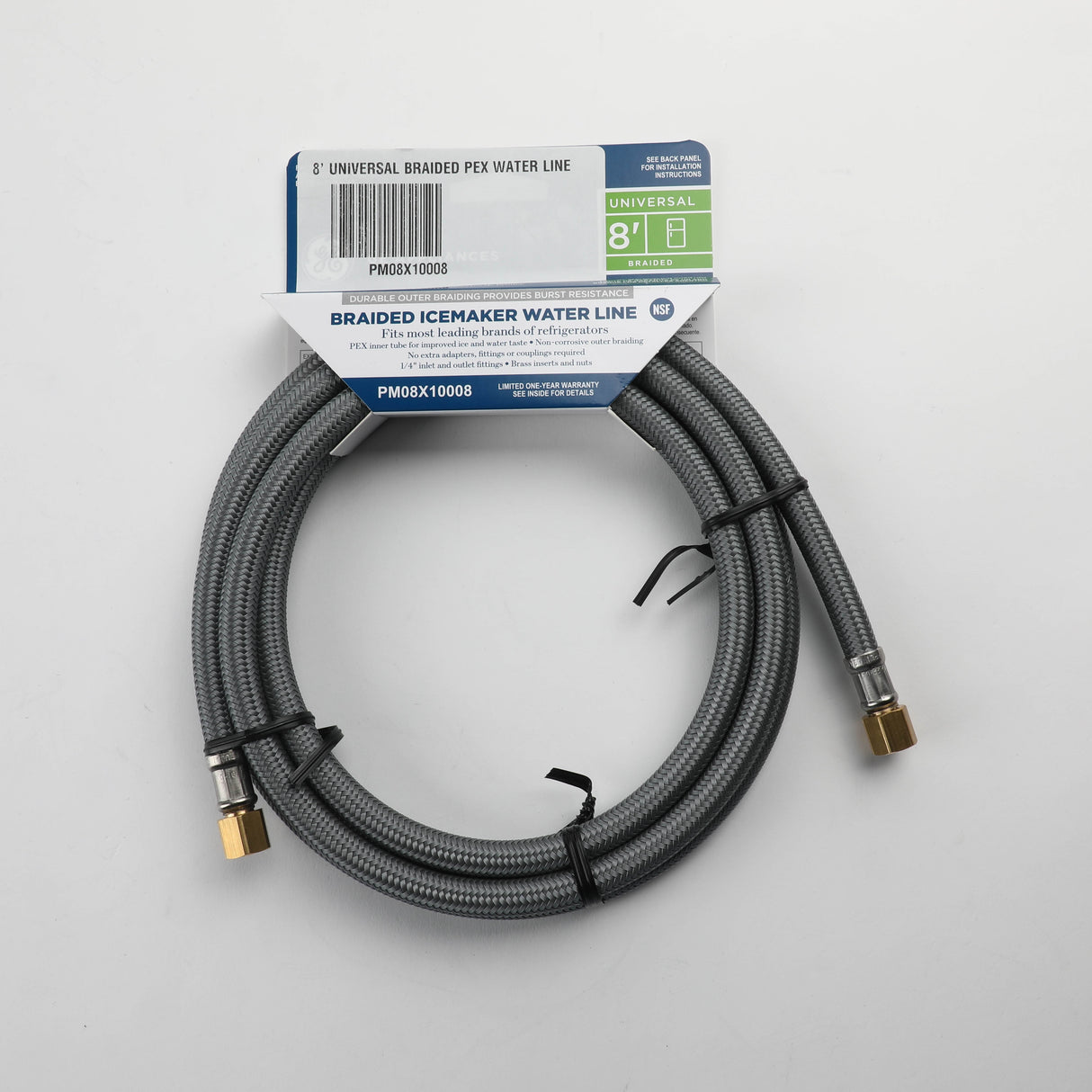 GE PM08X10008 Genuine OEM 8' Universal Braided Pex Water Line