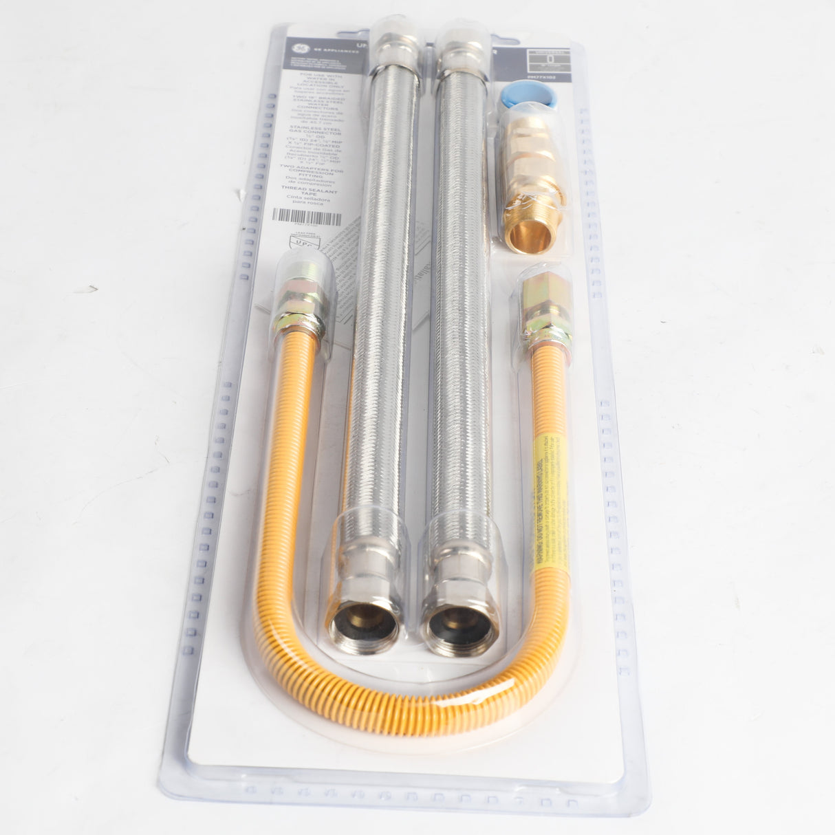 GE PM77X102 Genuine OEM 18 Braided Gas Wh Connector Kit