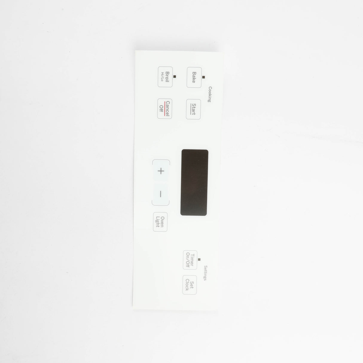 GE WB07X21378 Genuine OEM Range Control Panel - White