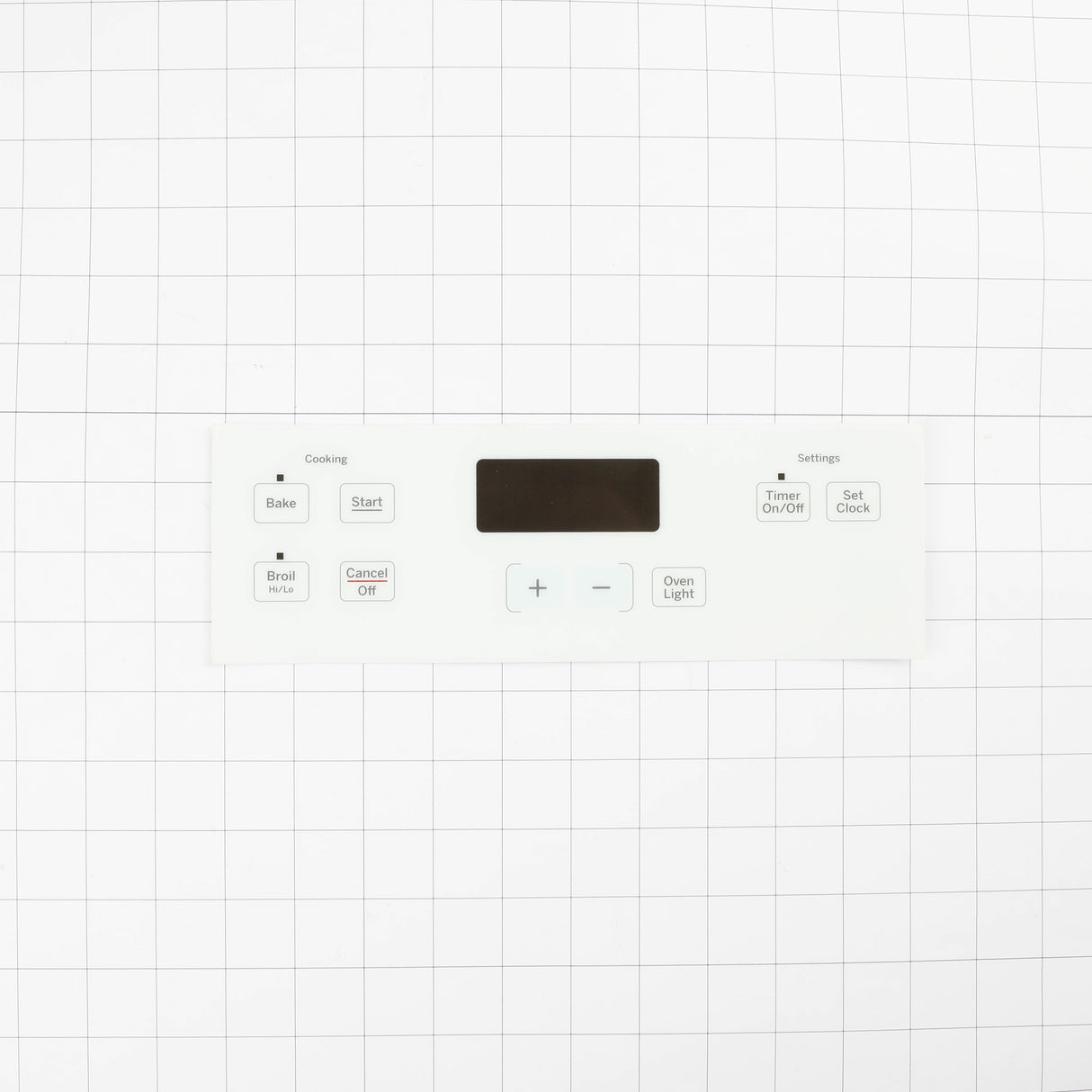 GE WB07X21378 Genuine OEM Range Control Panel - White