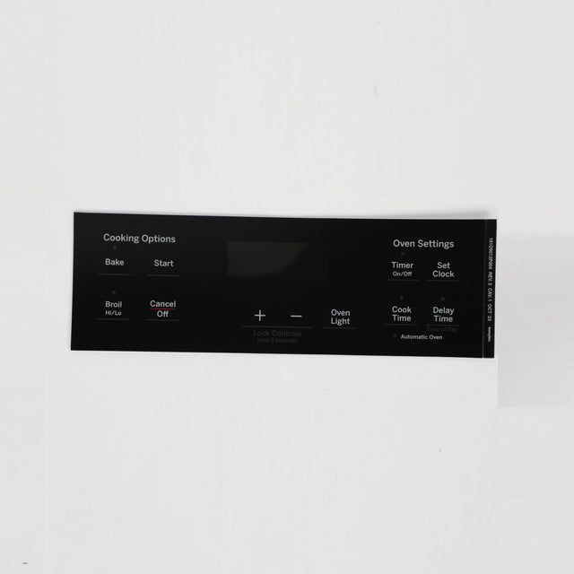 GE WB07X26634 Genuine OEM Faceplate Graphics (Bk).