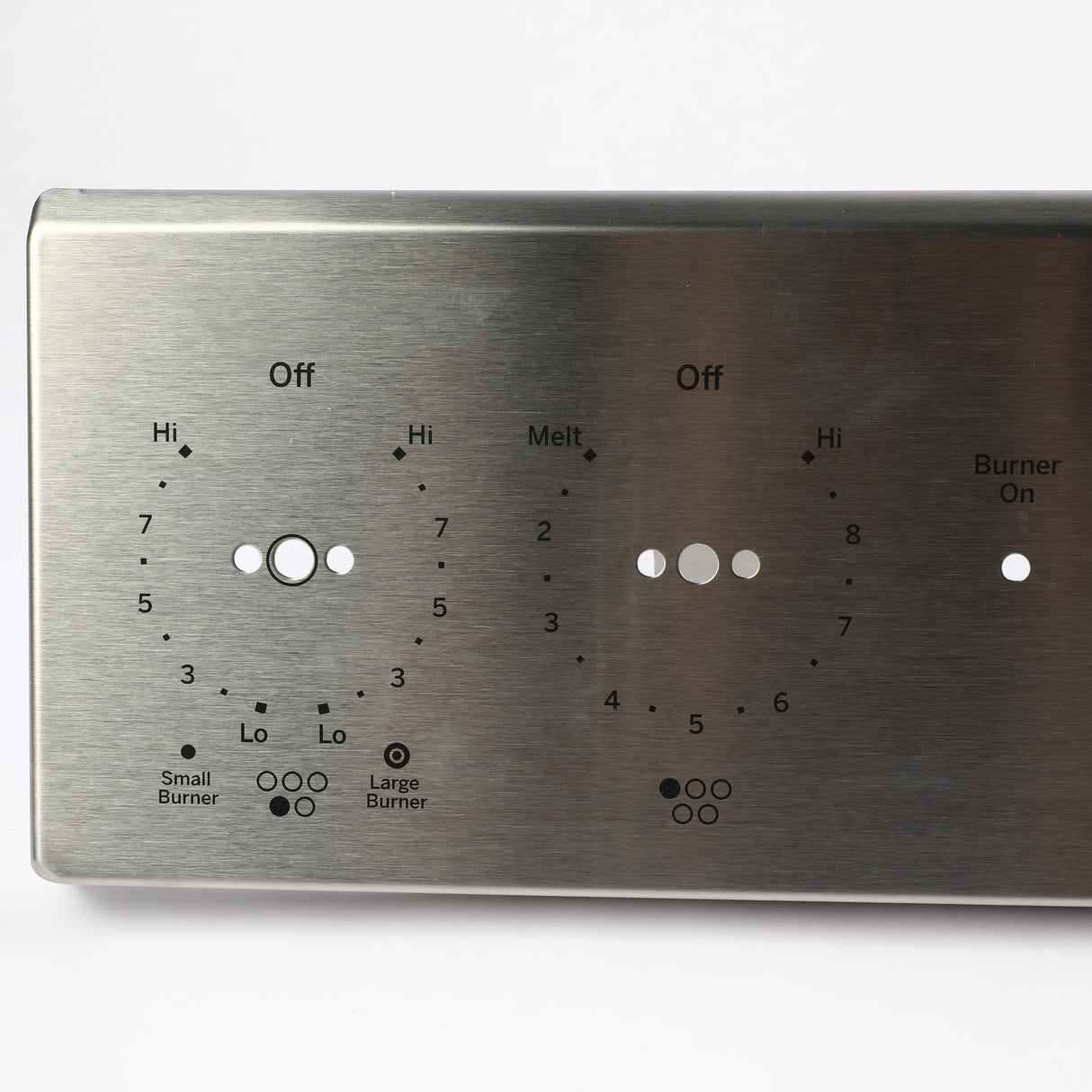 GE WB07X33621 Genuine OEM Stainless Control Panel Overlay
