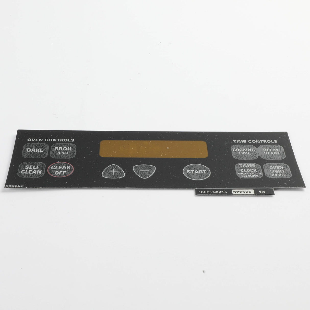 GE WB27T10587 Genuine OEM Faceplate Graphics Asm