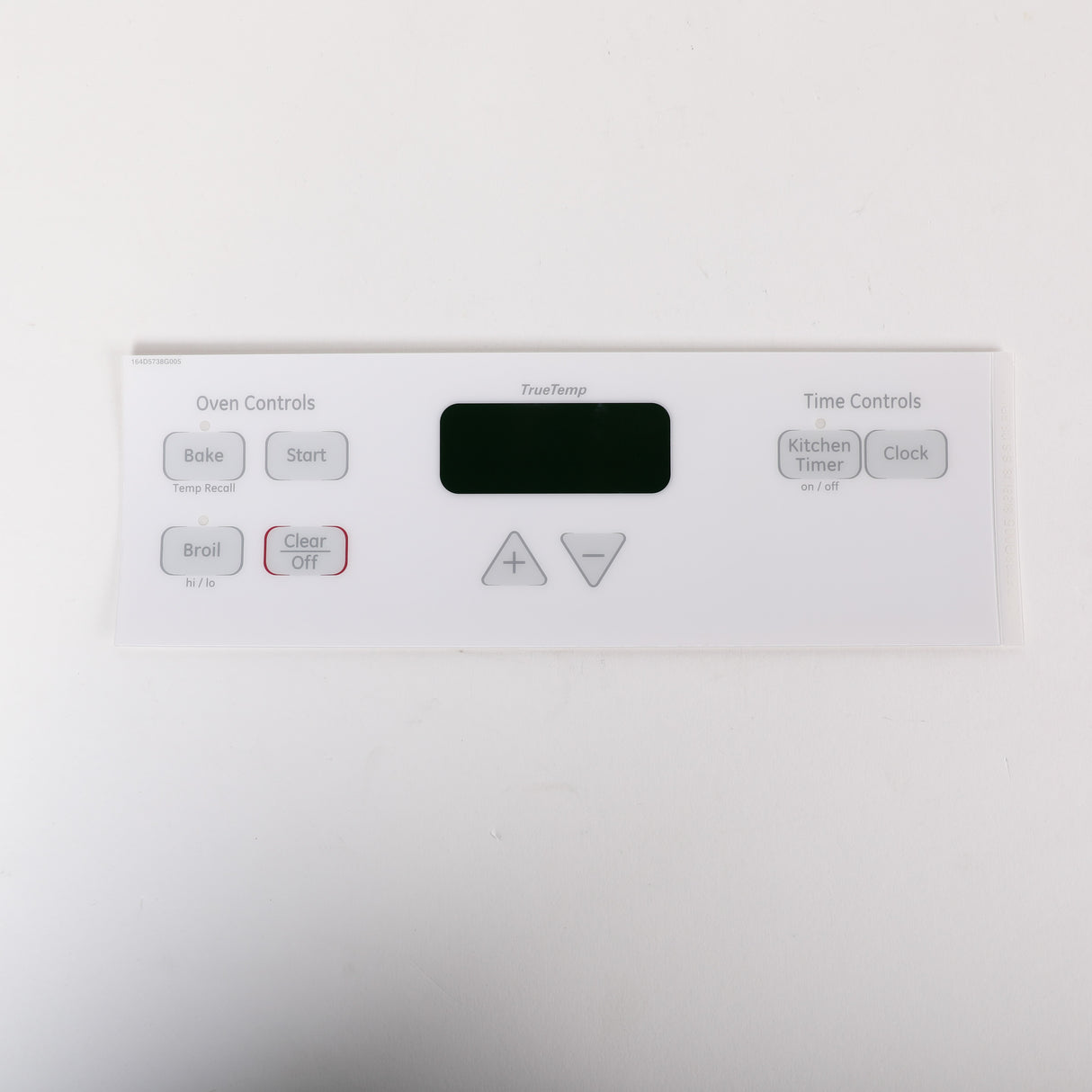 GE WB27T11090 Genuine OEM Faceplate Graphics Asm