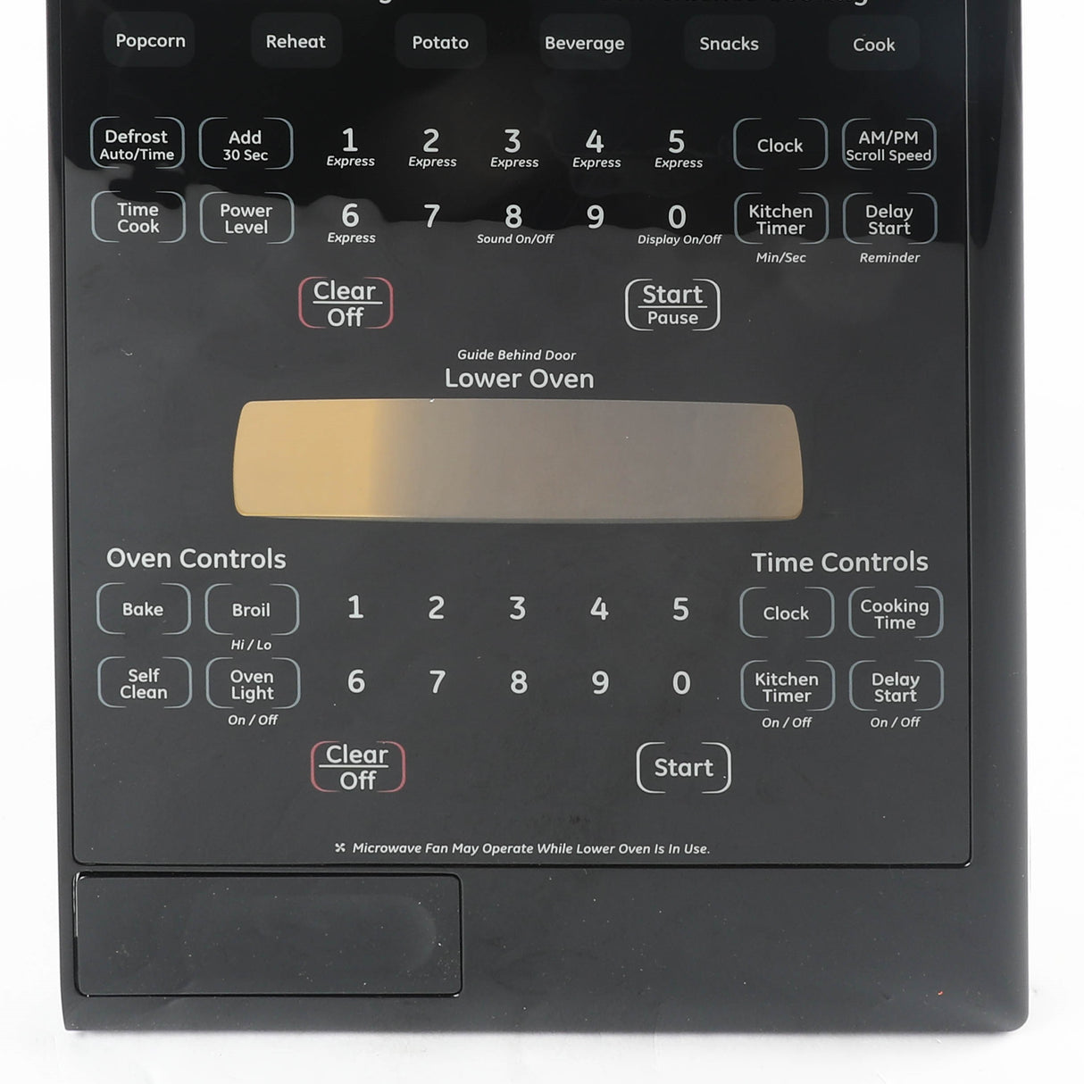 GE WB27T11346 Genuine OEM Control Panel Asm
