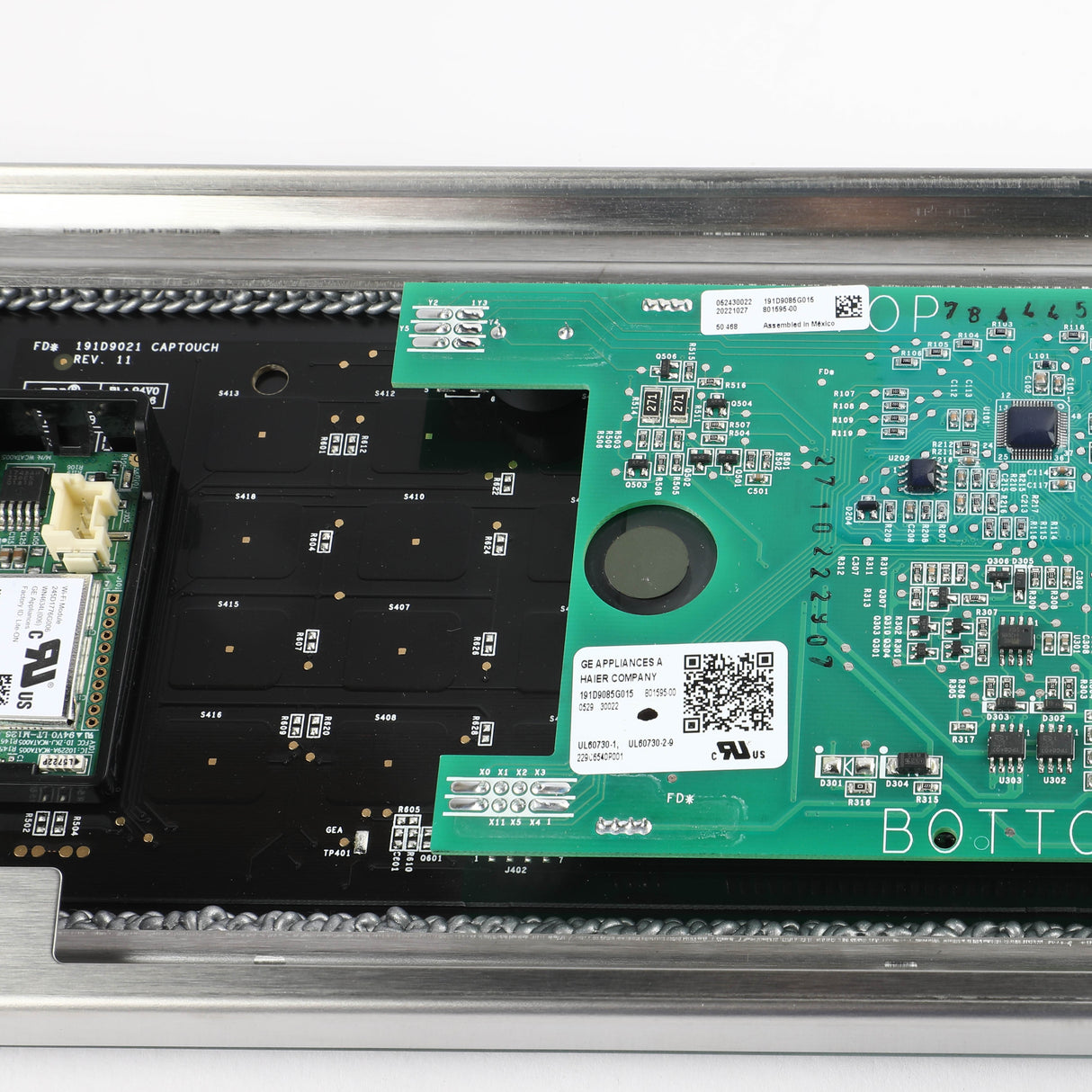 GE WB27X43576 Genuine OEM Stainless Control Panel Overlay W/ Wifi