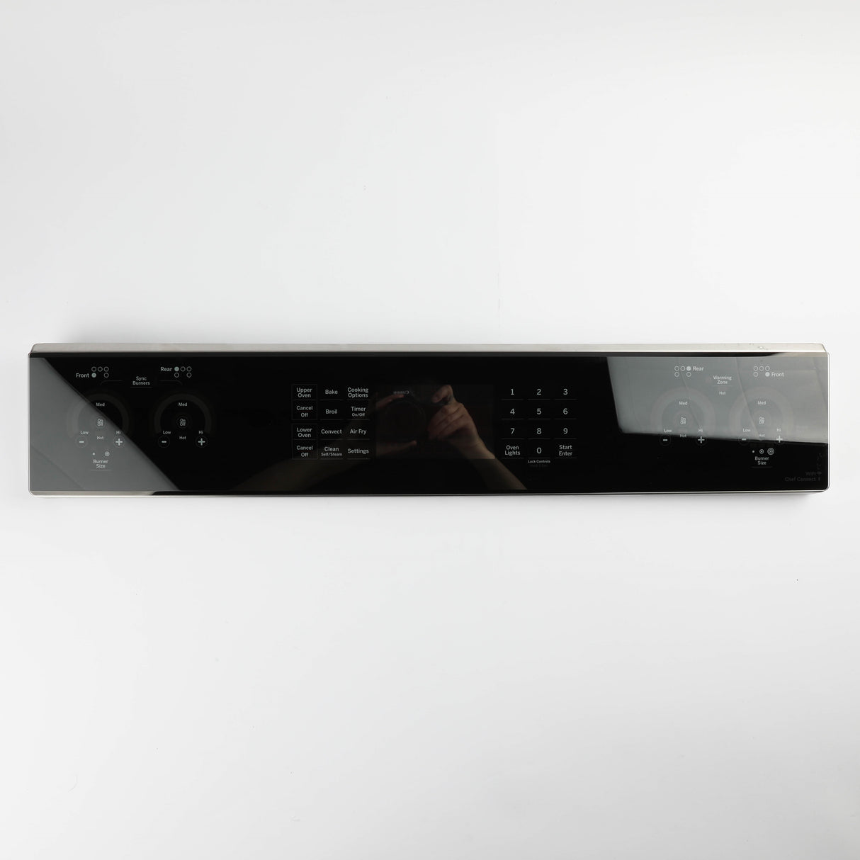 GE WB27X43579 Genuine OEM Stainless Control Panel Overlay W/ Wifi
