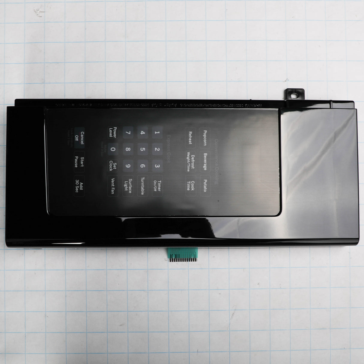 GE WB56X29975 Genuine OEM Black Contolr Panel White Led