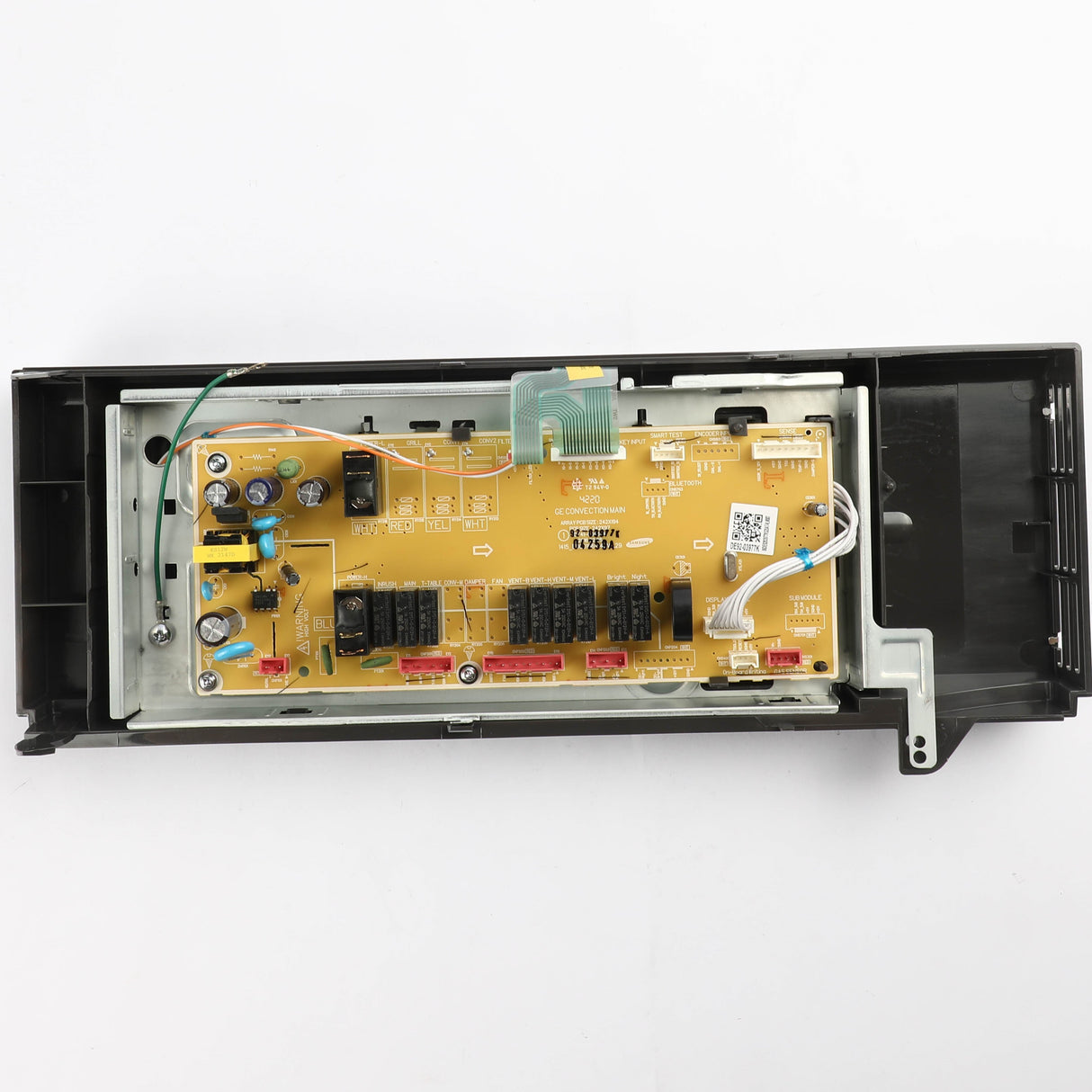 GE WB56X30166 Genuine OEM Stainless Steel Control Panel White Led