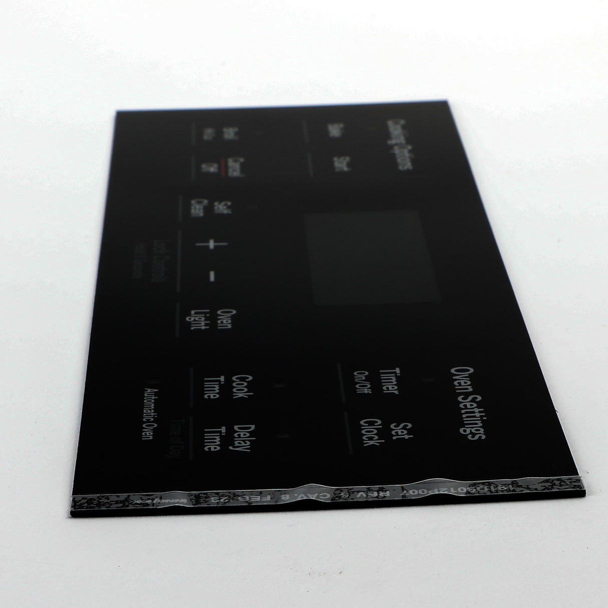 GE WB07X26647 Genuine OEM Faceplate Graphics (Bk)