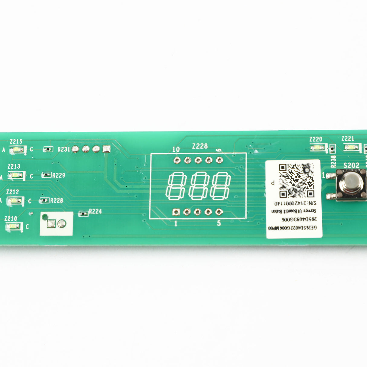 GE WD21X28000 Genuine OEM Configured Service 8 Butons Ui Board.