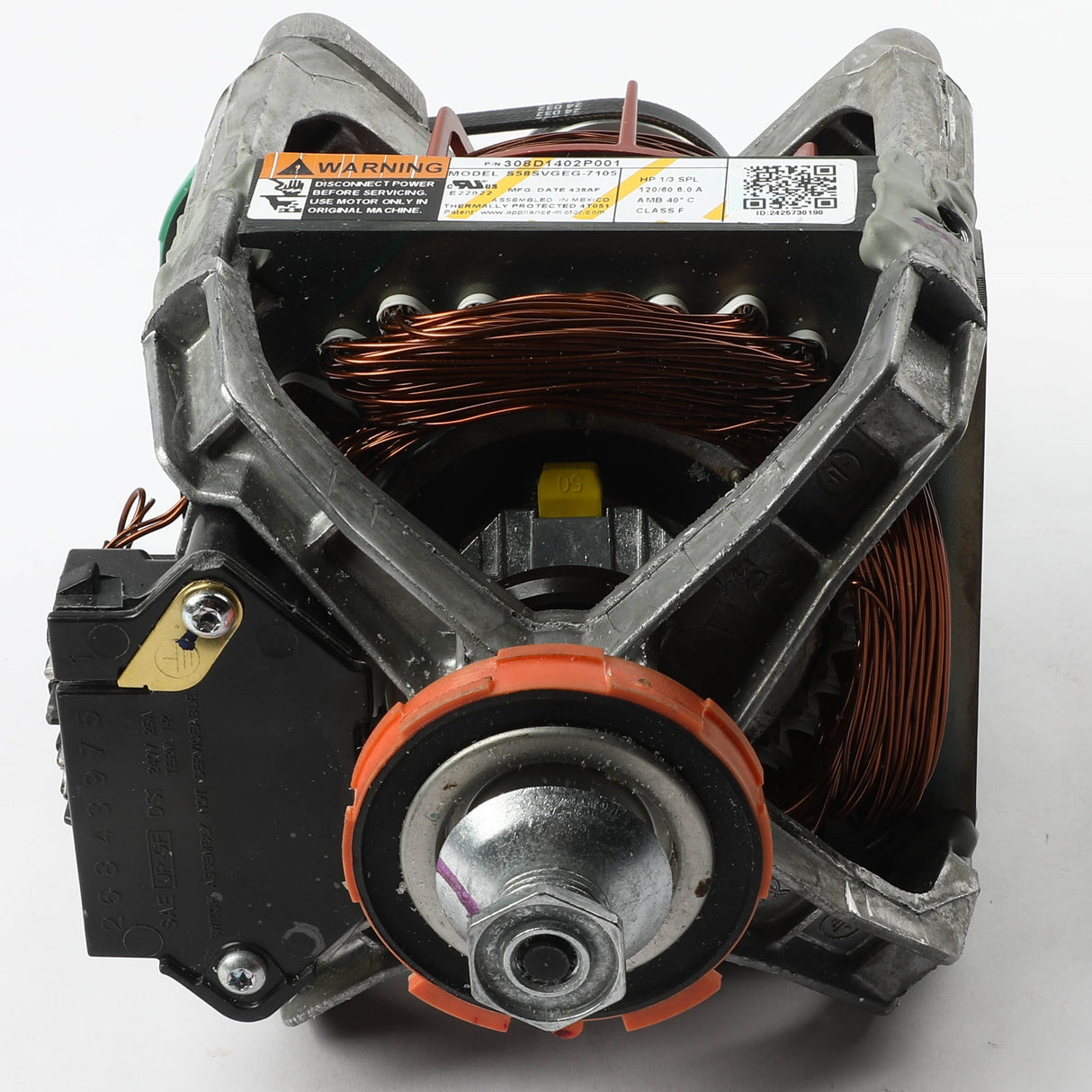 GE WE03X29821 Genuine OEM Motor Drive And Pulley Lv Fl Dryer
