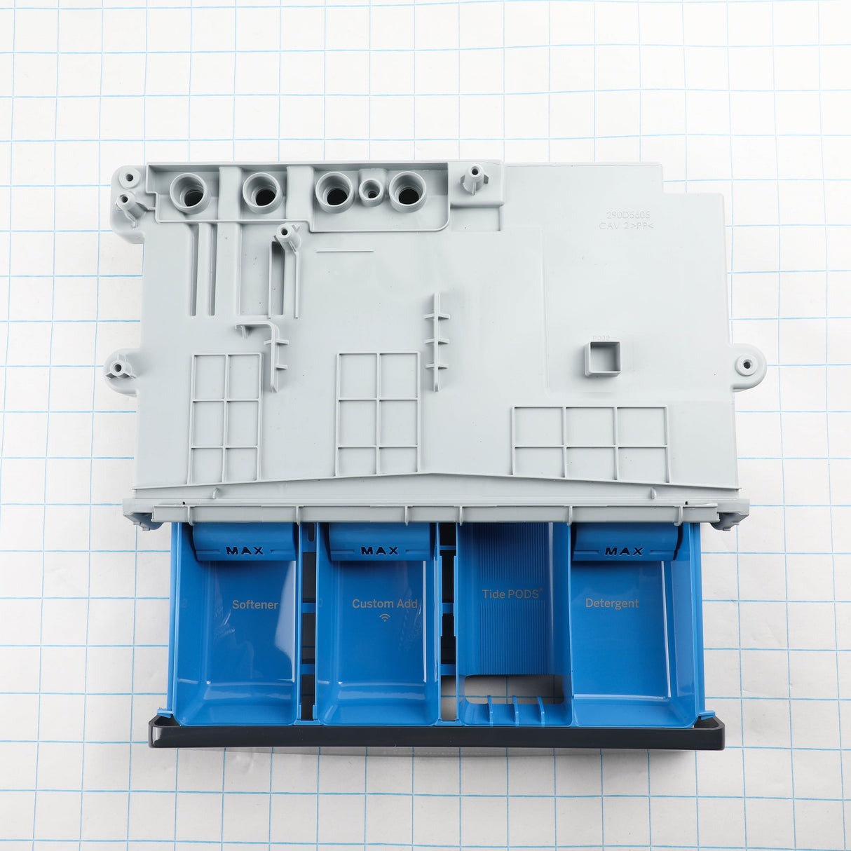 GE WH42X34998 Genuine OEM Dispenser Box And Drawer Le Profile Tl Washer Diam
