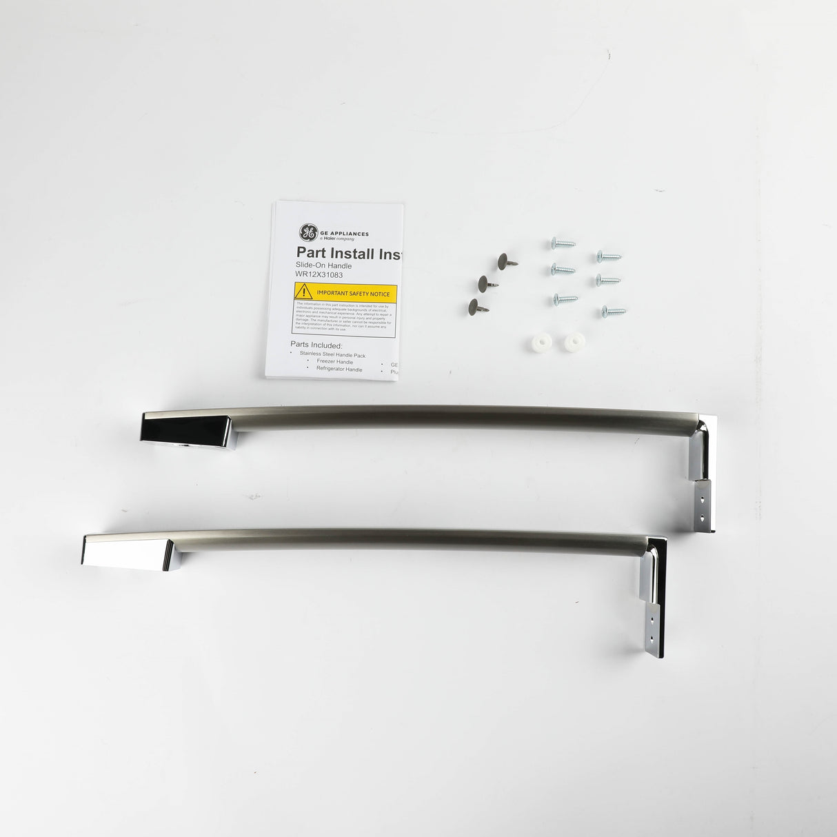 GE WR12X39565 Genuine OEM Silver Handle Pack Assembly