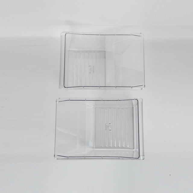 GE WR32X28708 Genuine OEM Vegetable Pan Clear Set