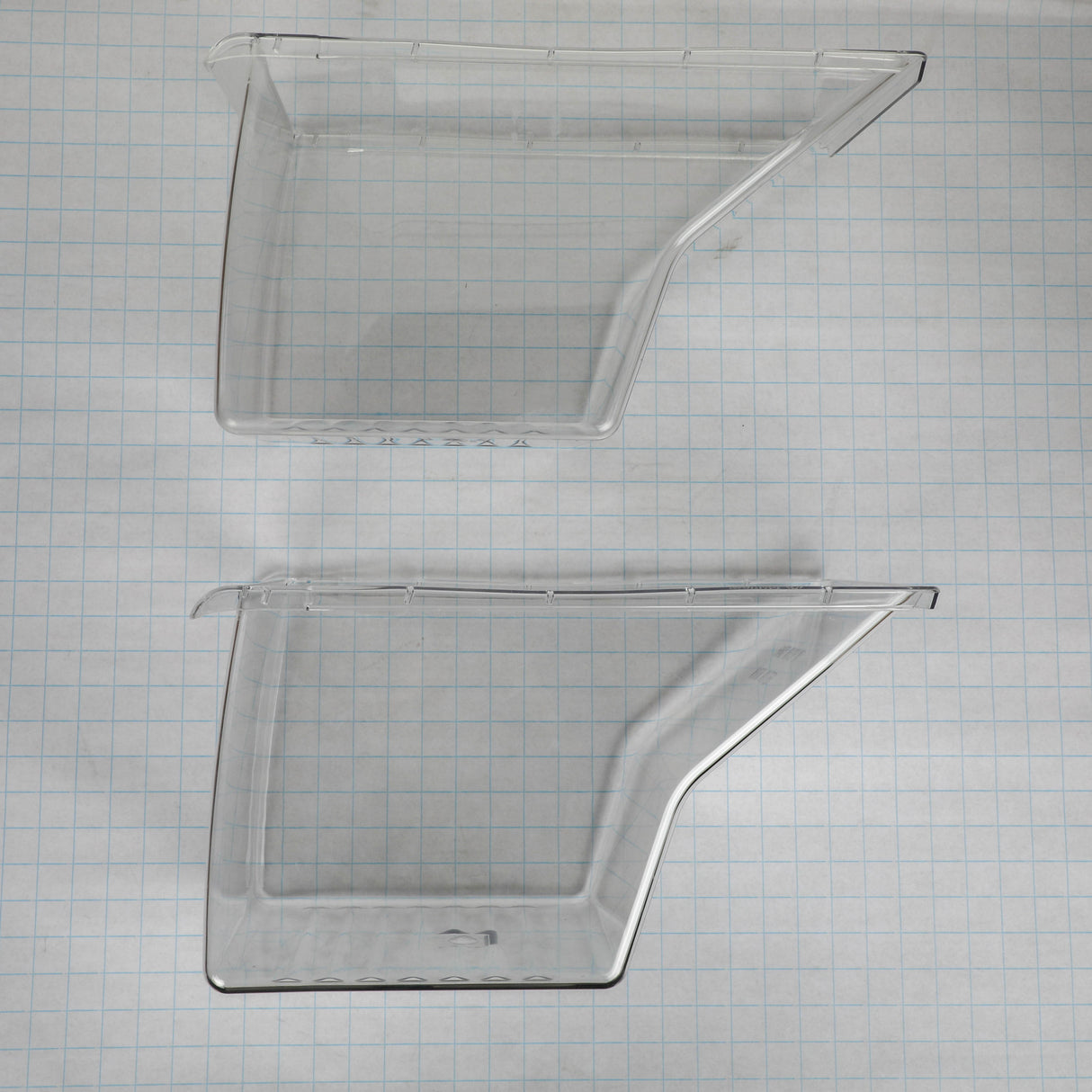 GE WR32X28708 Genuine OEM Vegetable Pan Clear Set
