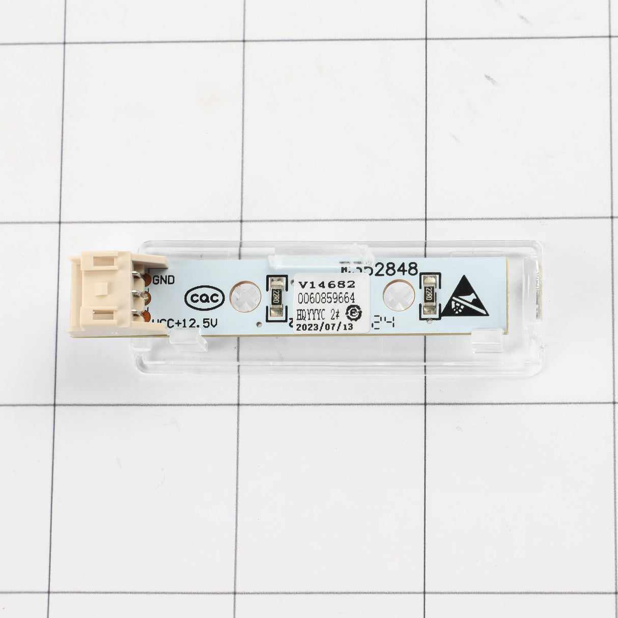 GE WR55X32072 Genuine OEM White Vegetable Pan Led