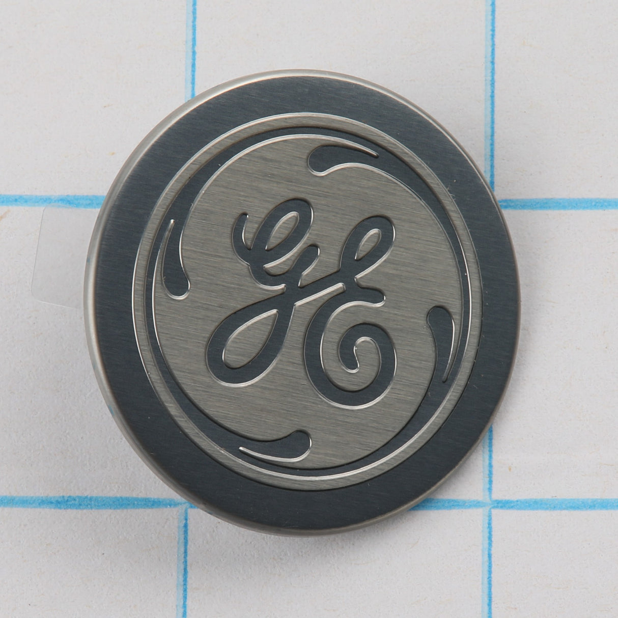 GE WR04X29375 Genuine OEM Gea Badge Flat Chrome