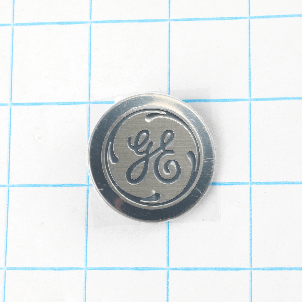 GE WR04X31880 Genuine OEM Chrome Ge Badge