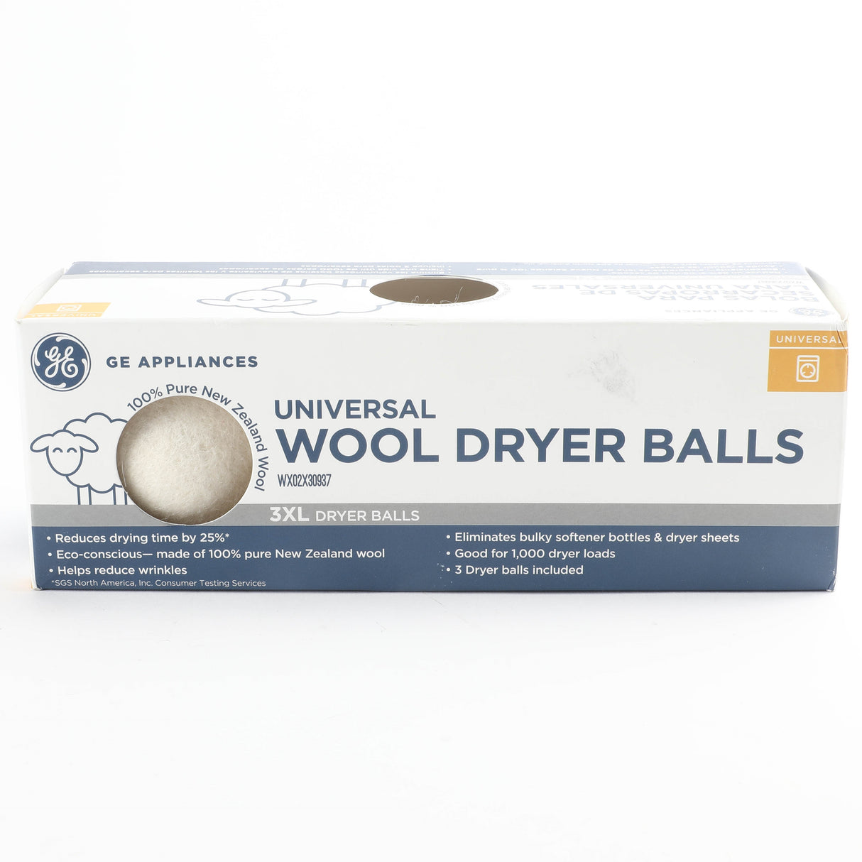GE WX02X30937 Genuine OEM Dryer Balls - 3 Pack