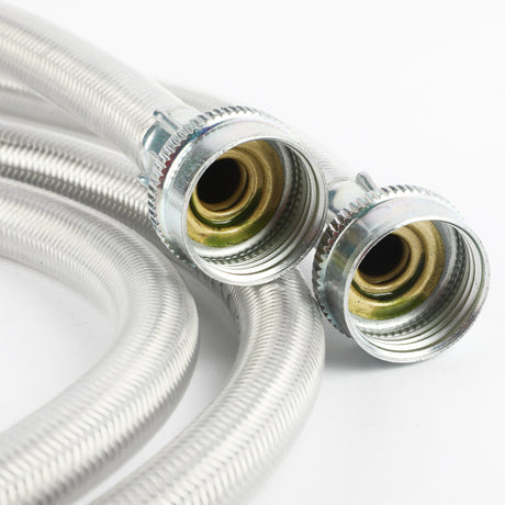GE WX14X10017 Genuine OEM 2Pk-Plymr Coated 4' Washer Hoses 90 Elbow