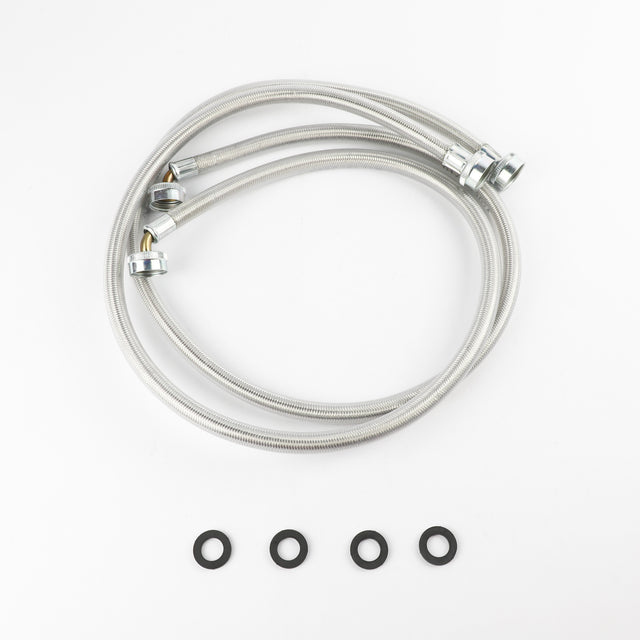 GE WX14X10017 Genuine OEM 2Pk-Plymr Coated 4' Washer Hoses 90 Elbow