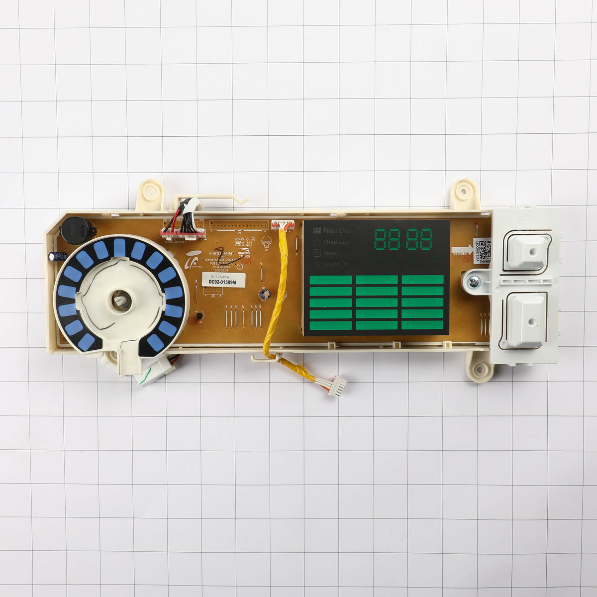 Samsung DC92-01309M Dryer User Interface Assembly Genuine Original Equipment Manufacturer (OEM) Part